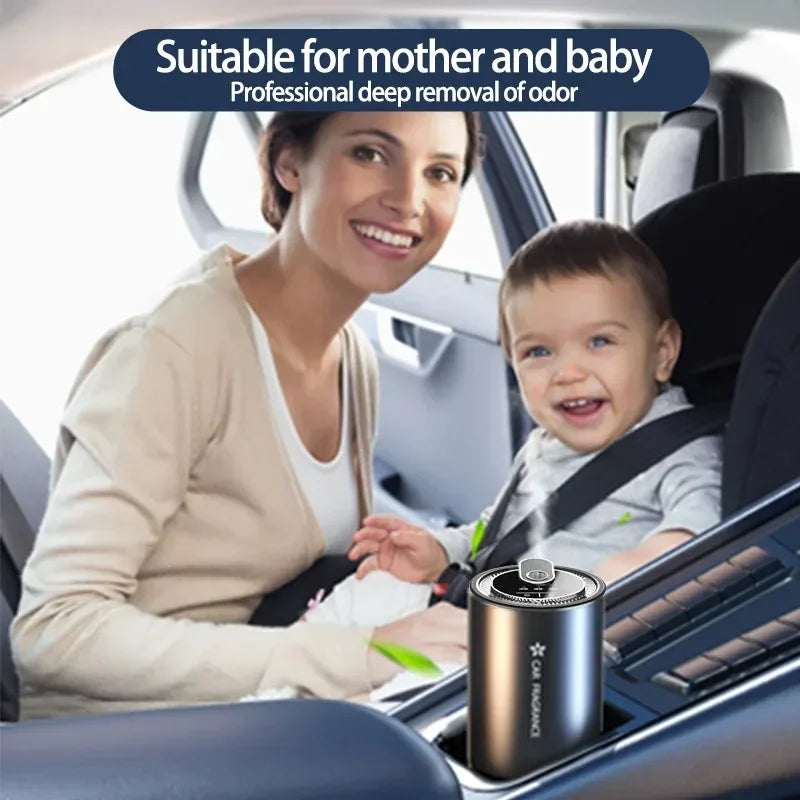 Car Air Freshener Smart Fragrance Diffuser 1000mAh Aroma Humidifier Starry Light Smell Distributor Interior Car Accessories