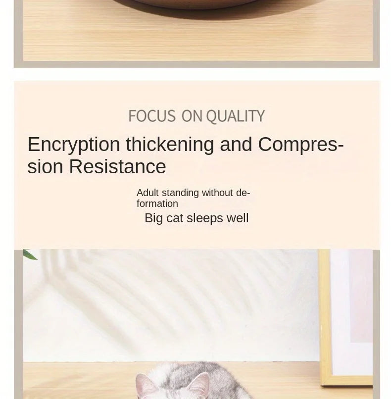 1pc Corrugated Paper Cat Scratcher and Toy Set - Durable and Fun Cat Scratching Pad for Happy and Healthy Felines