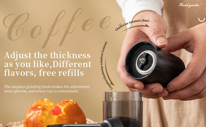 Bearing Adjustable Coffeebe Manual Coffee Grinder Ceramic Grinding Core Professional Double Hand Crank Coffee Grinder CoffeeBean