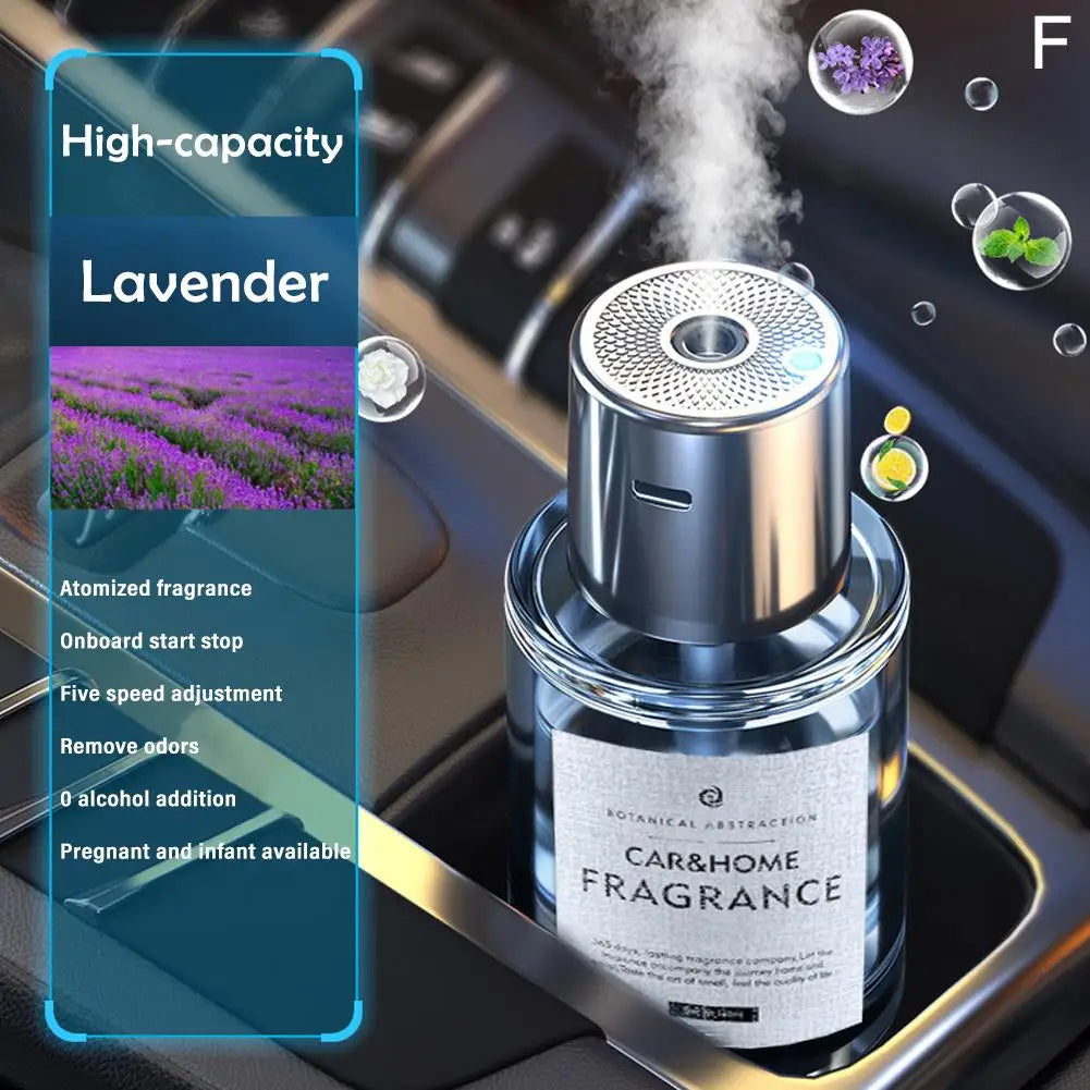 Car Mounted Fragrance Spray Perfume Essential Oil Diffuser Humidifier Intelligent Fragrance Locomotive Large Capacity