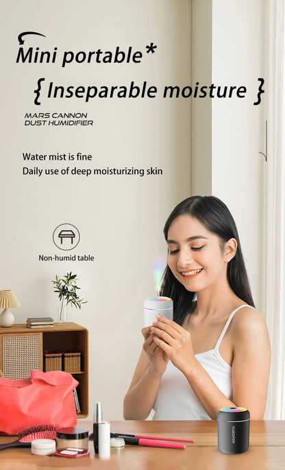 Xiaomi Mini Car Air Humidifier USB Electric Aroma Diffuser Essential Oil Purifier Aromatherapy Mist Maker Lights in Car Home