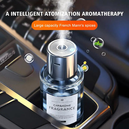 Car Mounted Fragrance Spray Perfume Essential Oil Diffuser Humidifier Intelligent Fragrance Locomotive Large Capacity