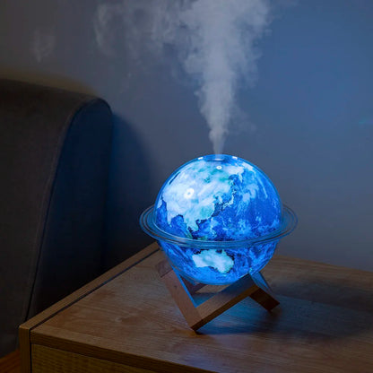 3-in1 Galaxy/Planet Humidifier 7 Colors Night Lamp Portable Aromatherapy Diffuser USB Kids Quiet Atmosphere Creative Gift Deco