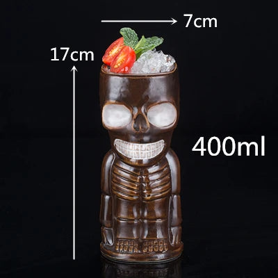 450ml Hawaii Tiki Ceramic Mug – Peralatan Minuman Bertemakan Tropika