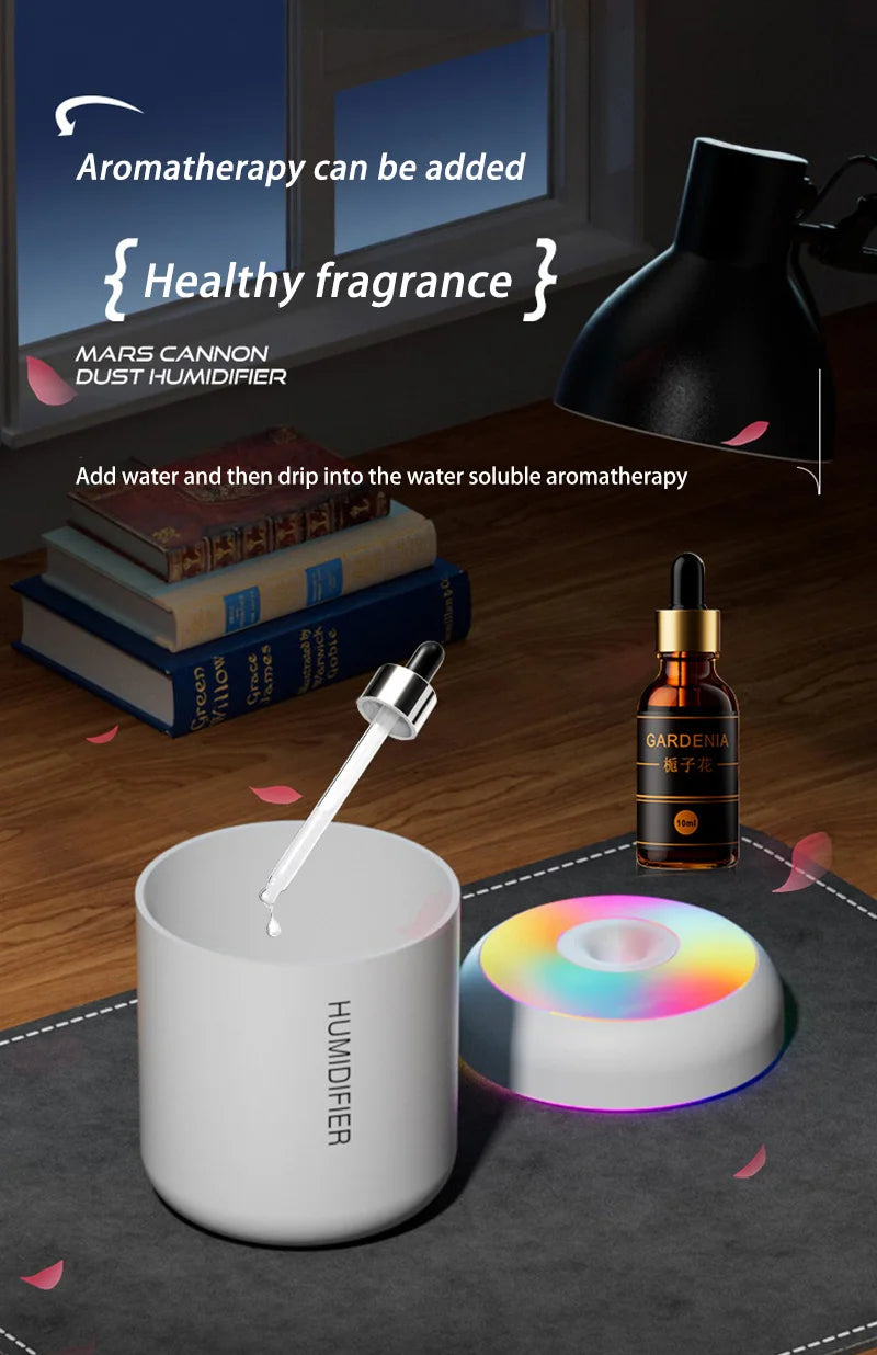 Xiaomi Mini Car Air Humidifier USB Electric Aroma Diffuser Essential Oil Purifier Aromatherapy Mist Maker Lights in Car Home