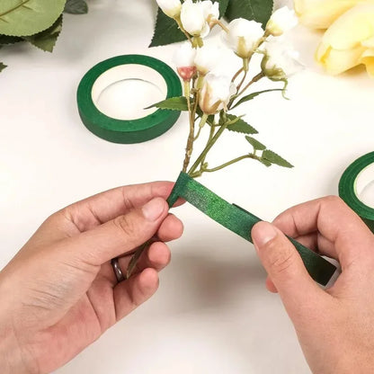 Self-Adhesive Green Floral Tape – DIY Flower Wrapping for Bouquets & Crafts