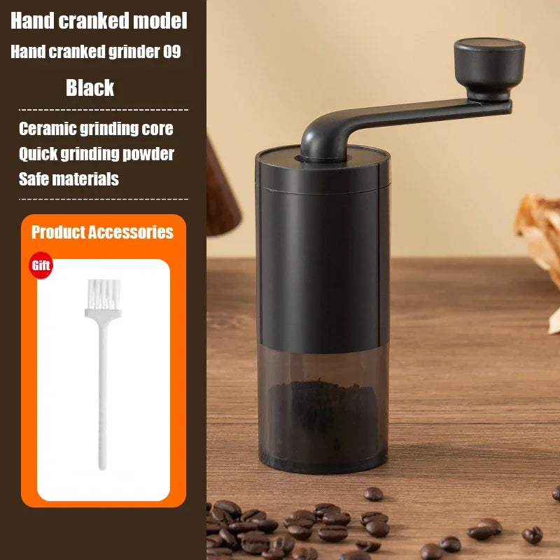 Bearing Adjustable Coffeebe Manual Coffee Grinder Ceramic Grinding Core Professional Double Hand Crank Coffee Grinder CoffeeBean