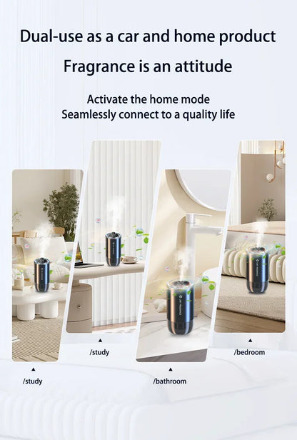 Car Air Freshener Smart Fragrance Diffuser 1000mAh Aroma Humidifier Starry Light Smell Distributor Interior Car Accessories