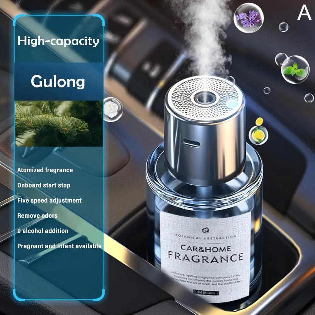 Car Mounted Fragrance Spray Perfume Essential Oil Diffuser Humidifier Intelligent Fragrance Locomotive Large Capacity