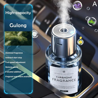 Car Mounted Fragrance Spray Perfume Essential Oil Diffuser Humidifier Intelligent Fragrance Locomotive Large Capacity