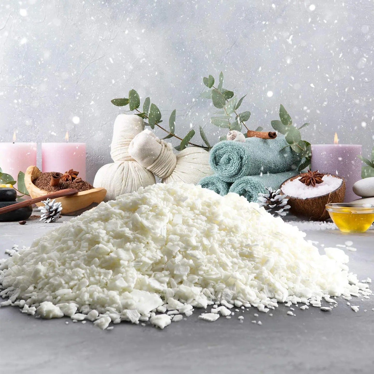 100% Natural Soy Wax Granules – Additive-Free, Smokeless Candle Making Wax (100g - 1KG)