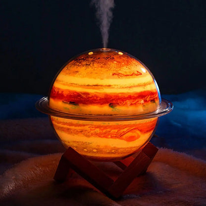 3-in1 Galaxy/Planet Humidifier 7 Colors Night Lamp Portable Aromatherapy Diffuser USB Kids Quiet Atmosphere Creative Gift Deco
