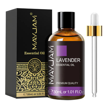 MAYJAM 10ml 30ml 100ml Essential Oils For Humidifier Diffuser Lavender Jasmine Eucalyptus Ylang Ylang Vanilla Tea Tree Aroma Oil