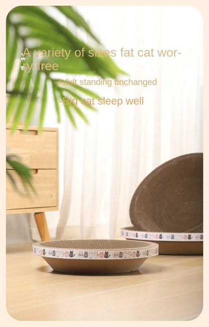 1pc Corrugated Paper Cat Scratcher and Toy Set - Durable and Fun Cat Scratching Pad for Happy and Healthy Felines