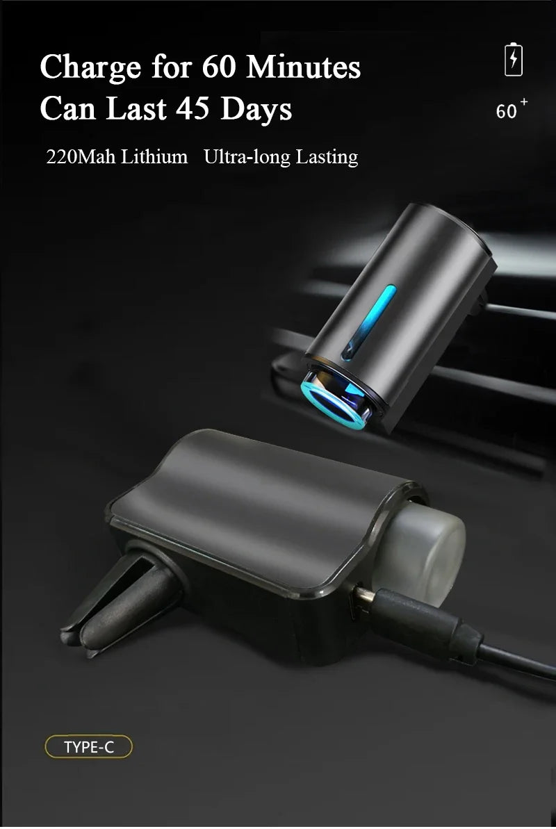 Penyegar &amp; Pelembap Udara Kereta – Penyebar Aroma Dwi-Fungsi dengan Minyak Pati