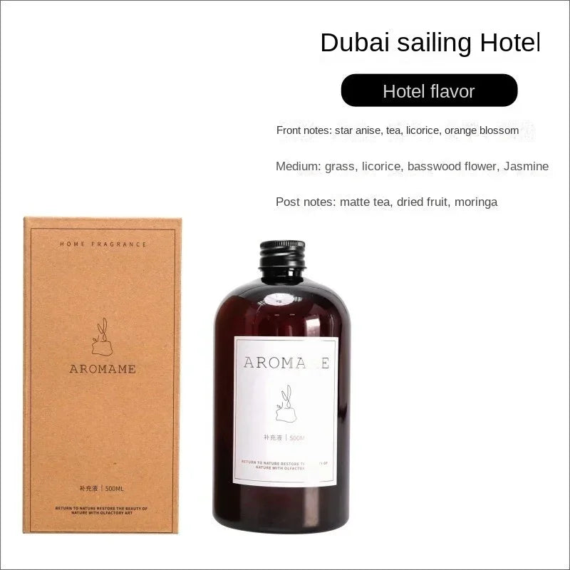1000ml Burj Al Arab Reed Diffuser Oil Hilton Shangri-La Hotel Lasting Aromatherapy Fragrance Replacement Essential Oils for Home