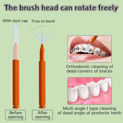 30/60/120Pcs Interdental Brushes Health Care Tooth Escova Interdental Cleaners Orthodontic Dental Teeth Brush Oral Hygiene Tool