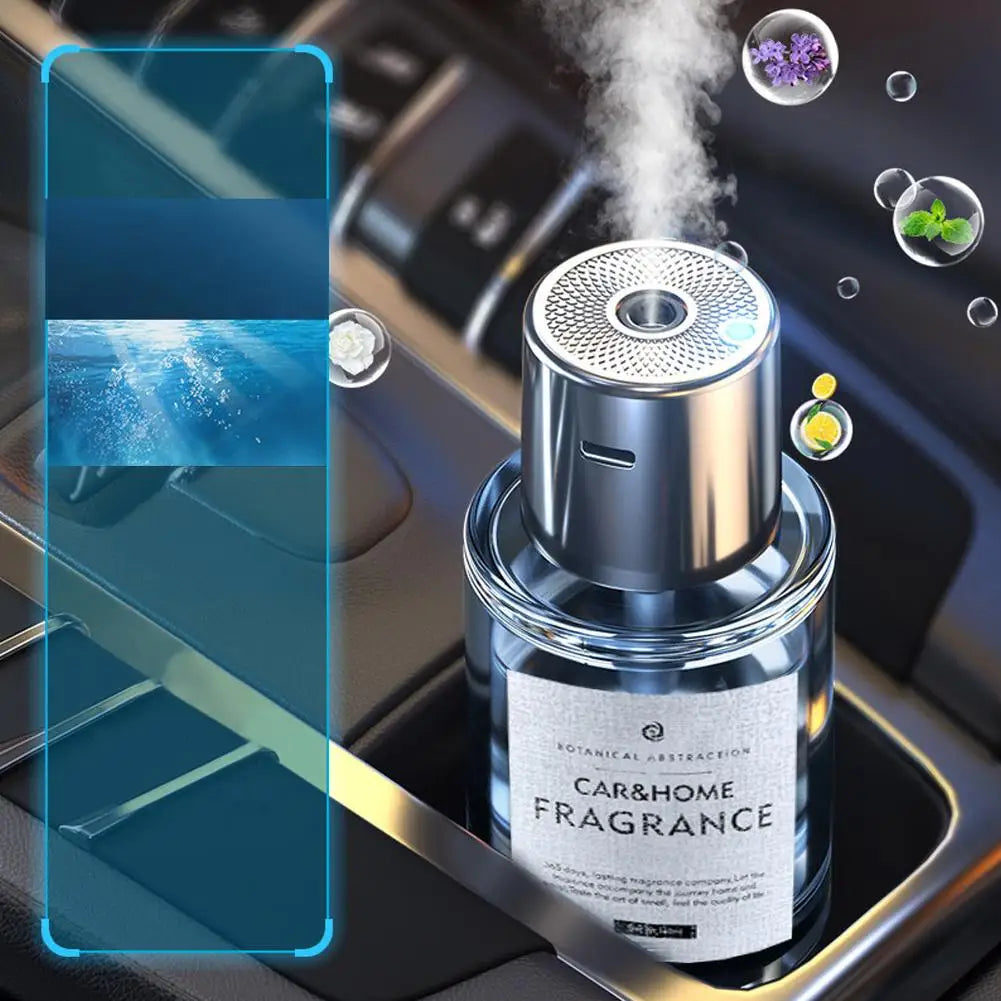 Car Mounted Fragrance Spray Perfume Essential Oil Diffuser Humidifier Intelligent Fragrance Locomotive Large Capacity