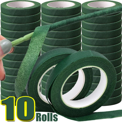 Self-Adhesive Green Floral Tape – DIY Flower Wrapping for Bouquets & Crafts