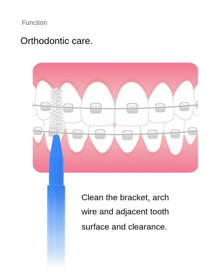 30/60/120Pcs Interdental Brushes Health Care Tooth Escova Interdental Cleaners Orthodontic Dental Teeth Brush Oral Hygiene Tool