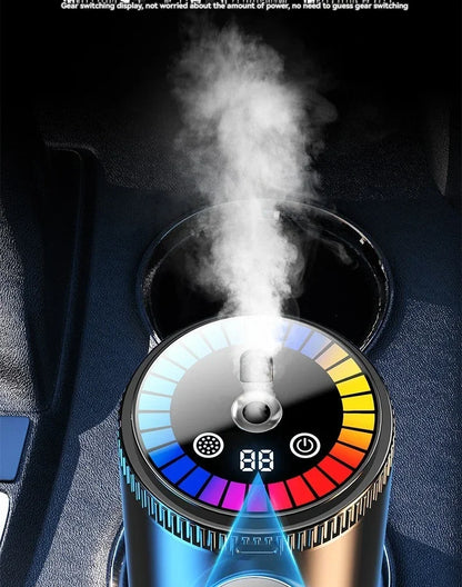 Smart Car Air Freshener Rechargeable Aroma Diffuser 5 Levels of Adjustable Intelligent  Diffuser Pickup Light Starry Sky Summit