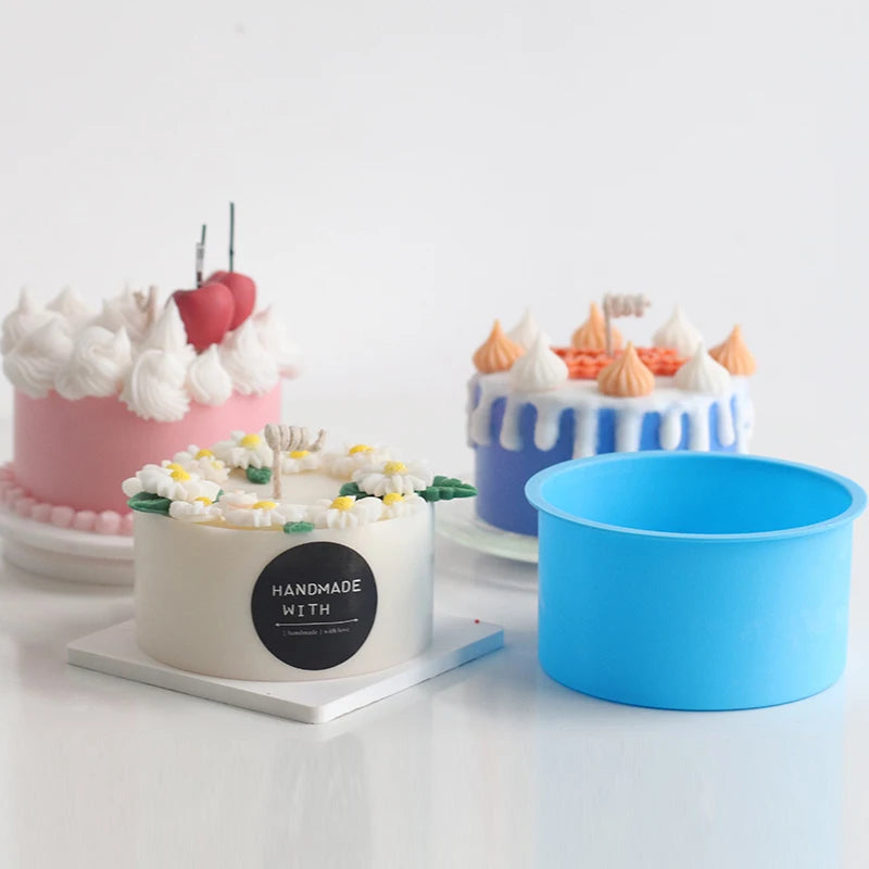 3D Cake-Shaped Silicone Molds – Realistic Dessert-Inspired Candle & Baking Molds