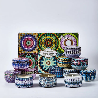 Set Lilin Bau Obisesio 12 Keping – Lilin Aromaterapi Lilin Soya Semulajadi untuk Rumah &amp; Relaksasi 