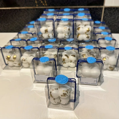 50PCS Kotak Hadiah PVC Jelas – 5x5x5cm Pembungkusan Perkahwinan &amp; Parti Lutsinar yang Telus