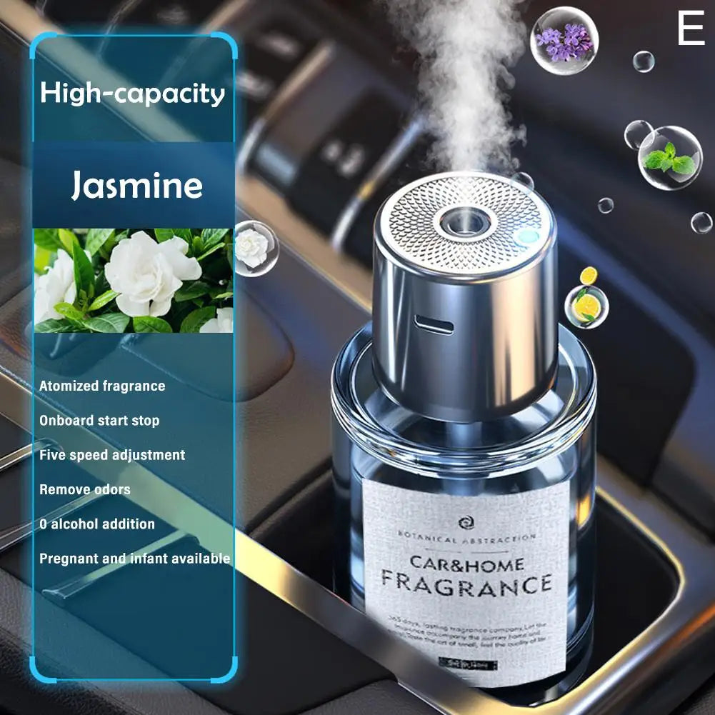 Car Mounted Fragrance Spray Perfume Essential Oil Diffuser Humidifier Intelligent Fragrance Locomotive Large Capacity
