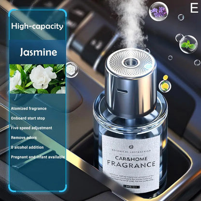 Car Mounted Fragrance Spray Perfume Essential Oil Diffuser Humidifier Intelligent Fragrance Locomotive Large Capacity