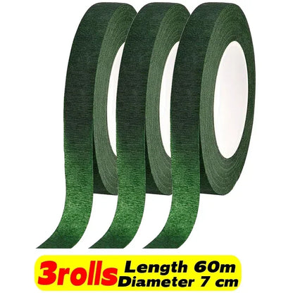 Self-Adhesive Green Floral Tape – DIY Flower Wrapping for Bouquets & Crafts