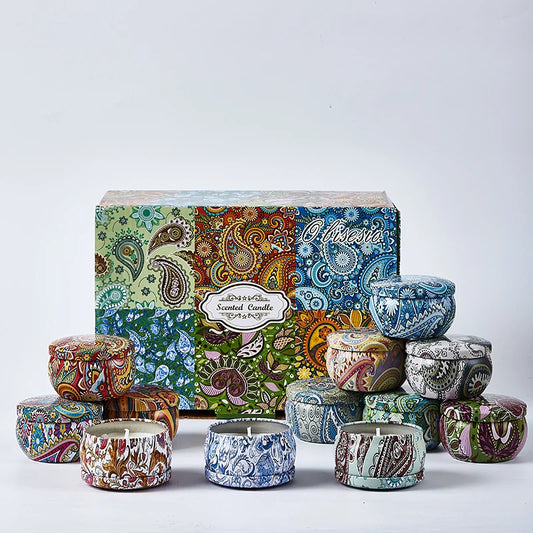 Set Lilin Bau Obisesio 12 Keping – Lilin Aromaterapi Lilin Soya Semulajadi untuk Rumah &amp; Relaksasi 