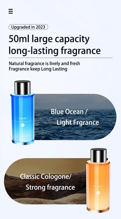 Car Air Freshener Smart Fragrance Diffuser 1000mAh Aroma Humidifier Starry Light Smell Distributor Interior Car Accessories