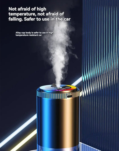 Smart Car Air Freshener Rechargeable Aroma Diffuser 5 Levels of Adjustable Intelligent  Diffuser Pickup Light Starry Sky Summit