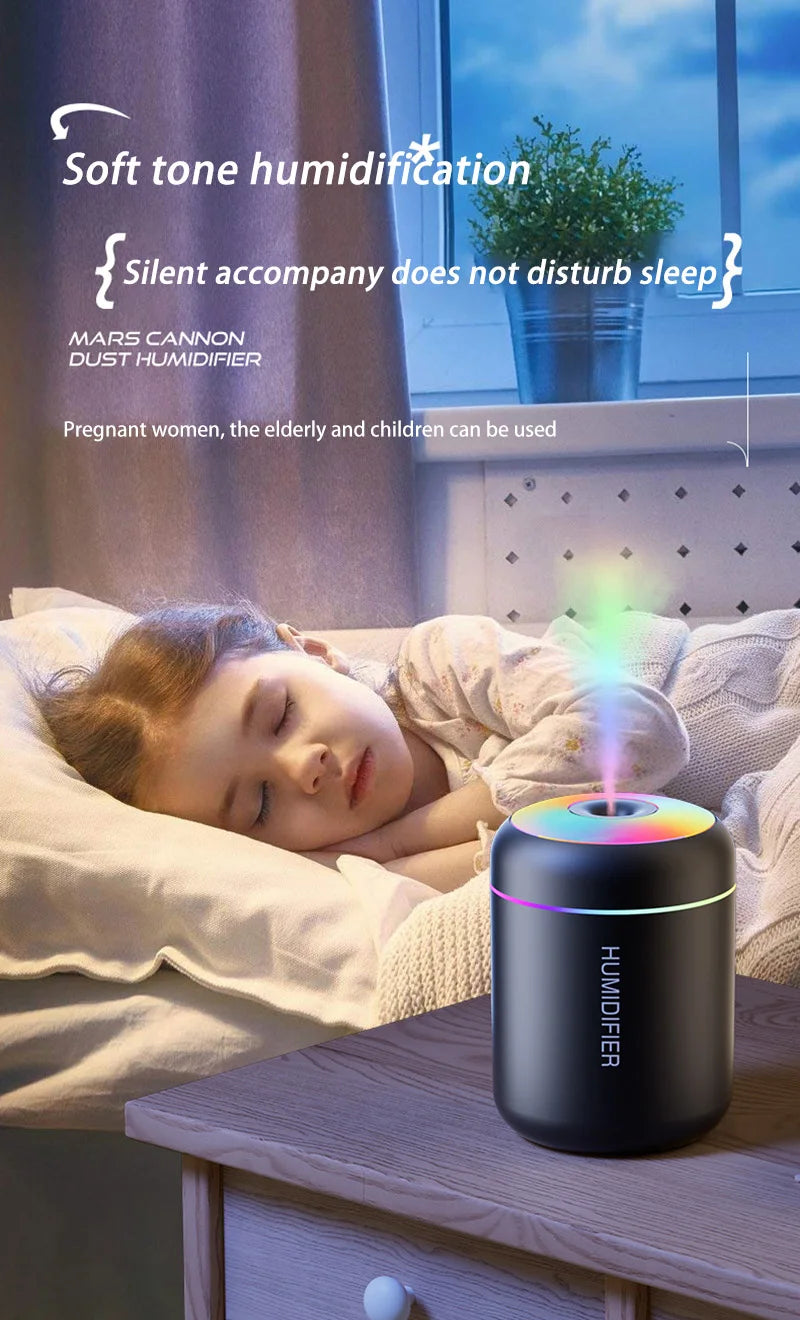 Xiaomi Mini Car Air Humidifier USB Electric Aroma Diffuser Essential Oil Purifier Aromatherapy Mist Maker Lights in Car Home