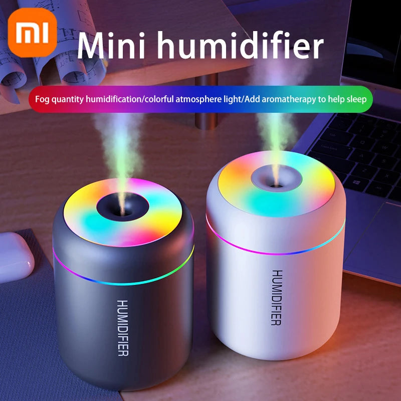 Xiaomi Mini Car Air Humidifier USB Electric Aroma Diffuser Essential Oil Purifier Aromatherapy Mist Maker Lights in Car Home