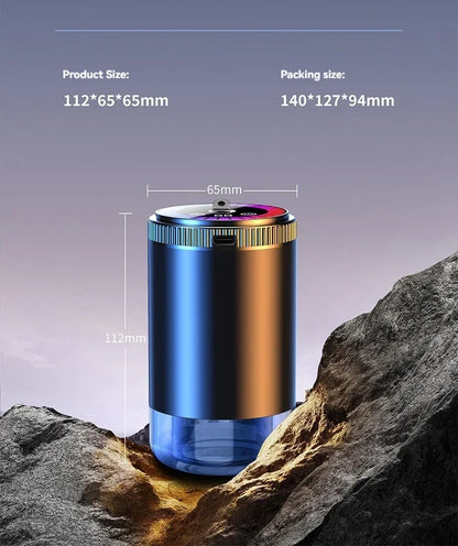 Smart Car Air Freshener Rechargeable Aroma Diffuser 5 Levels of Adjustable Intelligent  Diffuser Pickup Light Starry Sky Summit