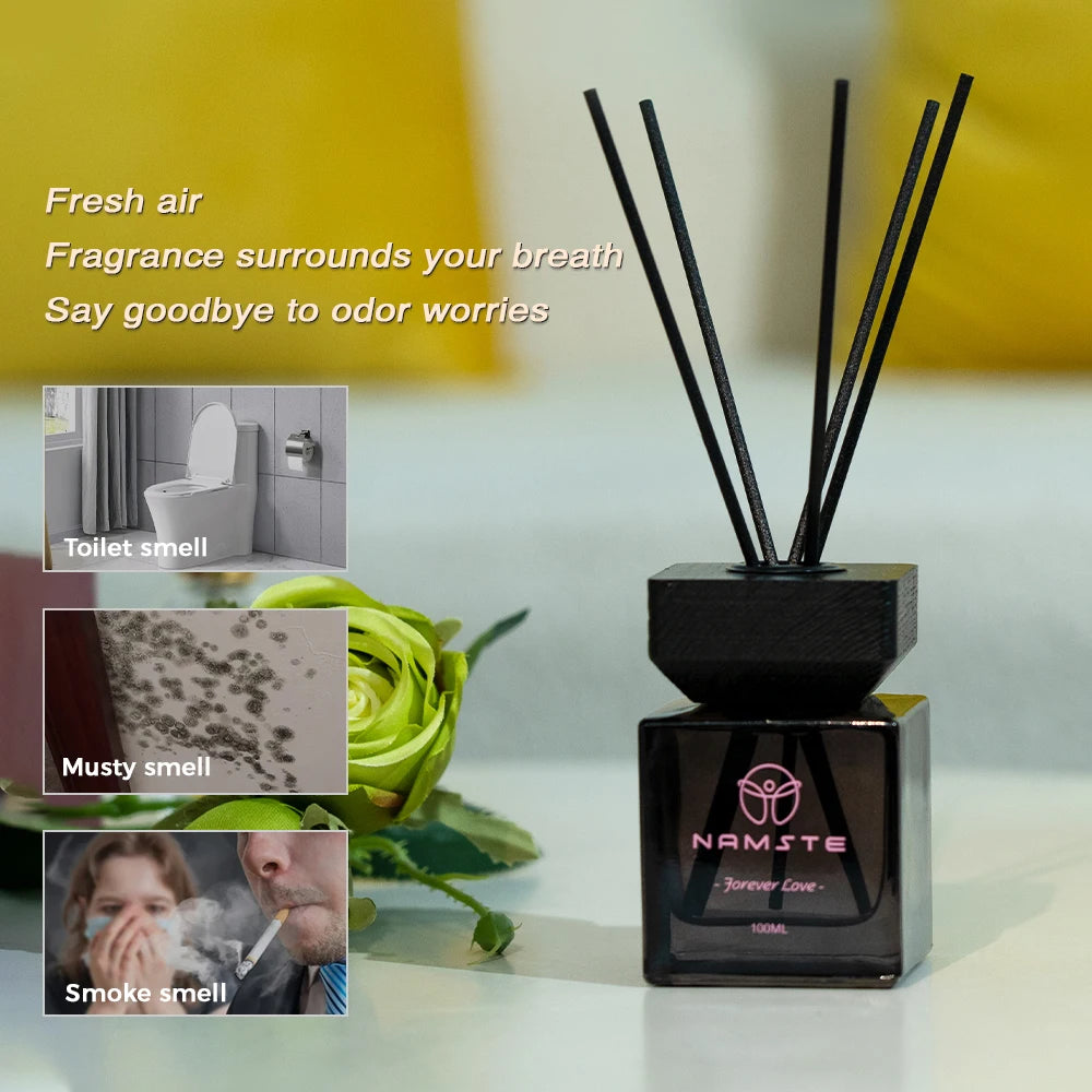 Rattan Essential Oil 100ML Perfume Room Fragrance Replace Aroma Diffuser Flavoring for Home Bathroom Fragrance Air Freshener