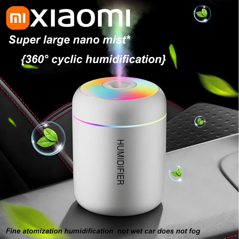 Xiaomi Mini Car Air Humidifier USB Electric Aroma Diffuser Essential Oil Purifier Aromatherapy Mist Maker Lights in Car Home