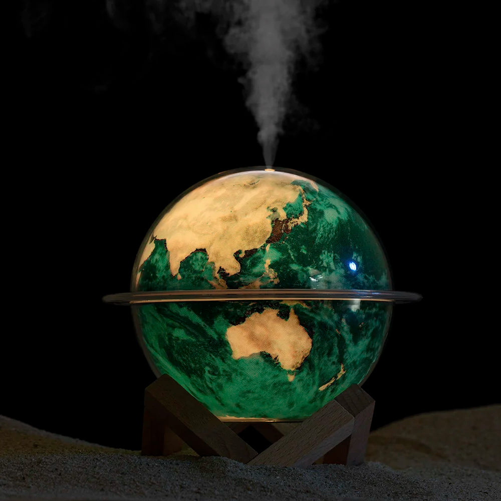 3-in1 Galaxy/Planet Humidifier 7 Colors Night Lamp Portable Aromatherapy Diffuser USB Kids Quiet Atmosphere Creative Gift Deco