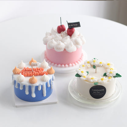 3D Cake-Shaped Silicone Molds – Realistic Dessert-Inspired Candle & Baking Molds