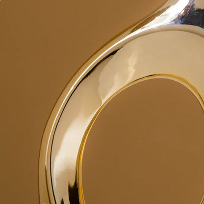 Hollow Out Embrace Ceramic Vase – Modern Irregular Cross-Shaped Tubular Design