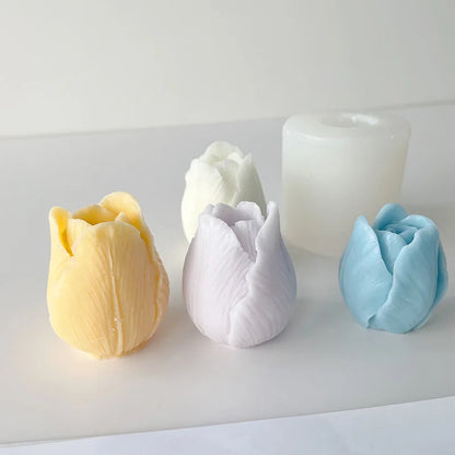 3D Tulip Silicone Mold – DIY Candle, Soap, and Craft Making Supplies