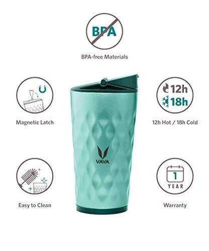 Drynk 350 ml Vacuum Insulated Stainless Steel Flask, Thermos Sipper Water Bottle (Tumbler+Sipper)