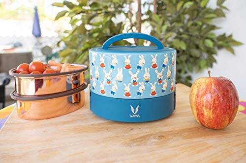 Tyffyn Copper-Finished Stainless Steel Lunch Box, 600 ml, 2 Containers