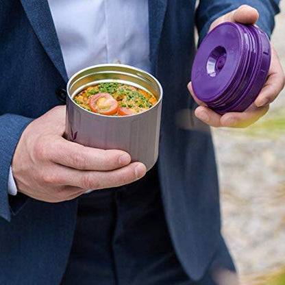 保鲜盒 300 毫升 - 真空隔热不锈钢餐盒、沙拉盒、餐盒、便携式午餐盒、水果盒，1 x 300 毫升