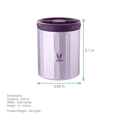 Simpan 500 ml - Bekas Makanan Keluli Tahan Karat Bertebat Vakum, Kotak Salad, Pembawa Makanan, Kotak Makan Tengahari Mudah Alih, Kotak Buah, 1 x 500 ml 