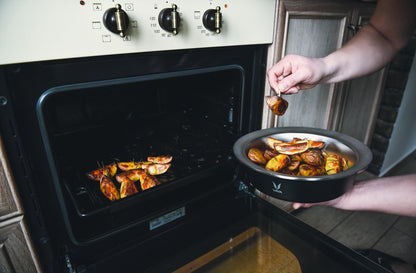 HauteCase - Kaserol Bertebat Keluli Tahan Karat Dengan Tudung | Periuk Kes Panas dan Bekas Makanan Termos | Kuali Periuk Kaserol Panas dengan Tudung 1.1L + Tudung Tindanan 