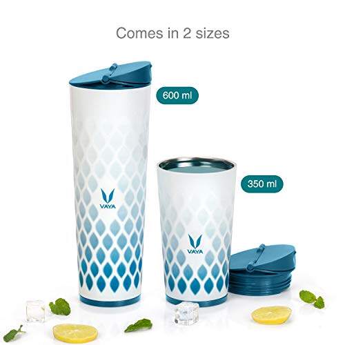 Drynk 3 in 1 Stainless Steel Water Bottle (Tumbler+Sipper+Gulper) with 2 Cups, 600 ml