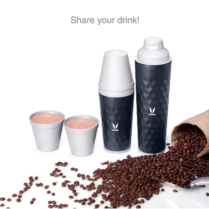 Drynk 3 in 1 Stainless Steel Water Bottle (Tumbler+Sipper+Gulper) with 2 Cups, 600 ml